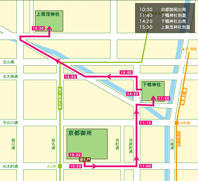 行列巡行マップ