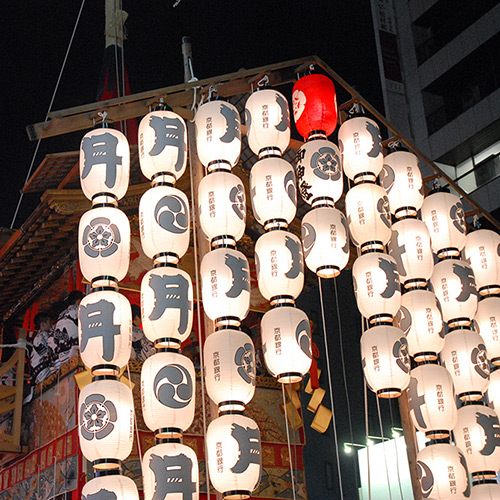 月鉾の駒形提灯