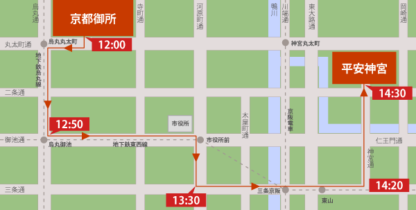 巡行コースマップ