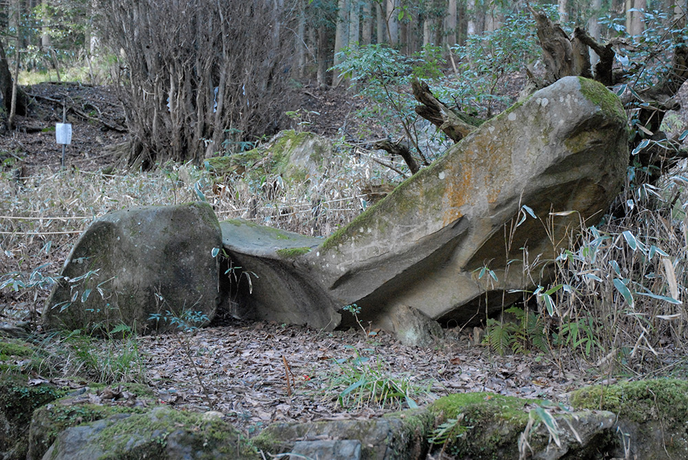 船形の自然石