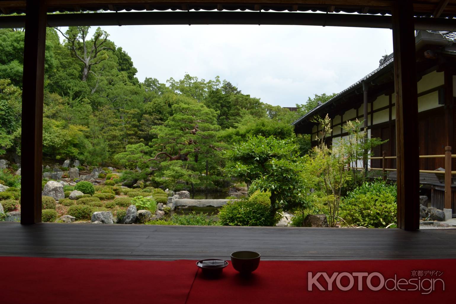 等持院　書院で一服