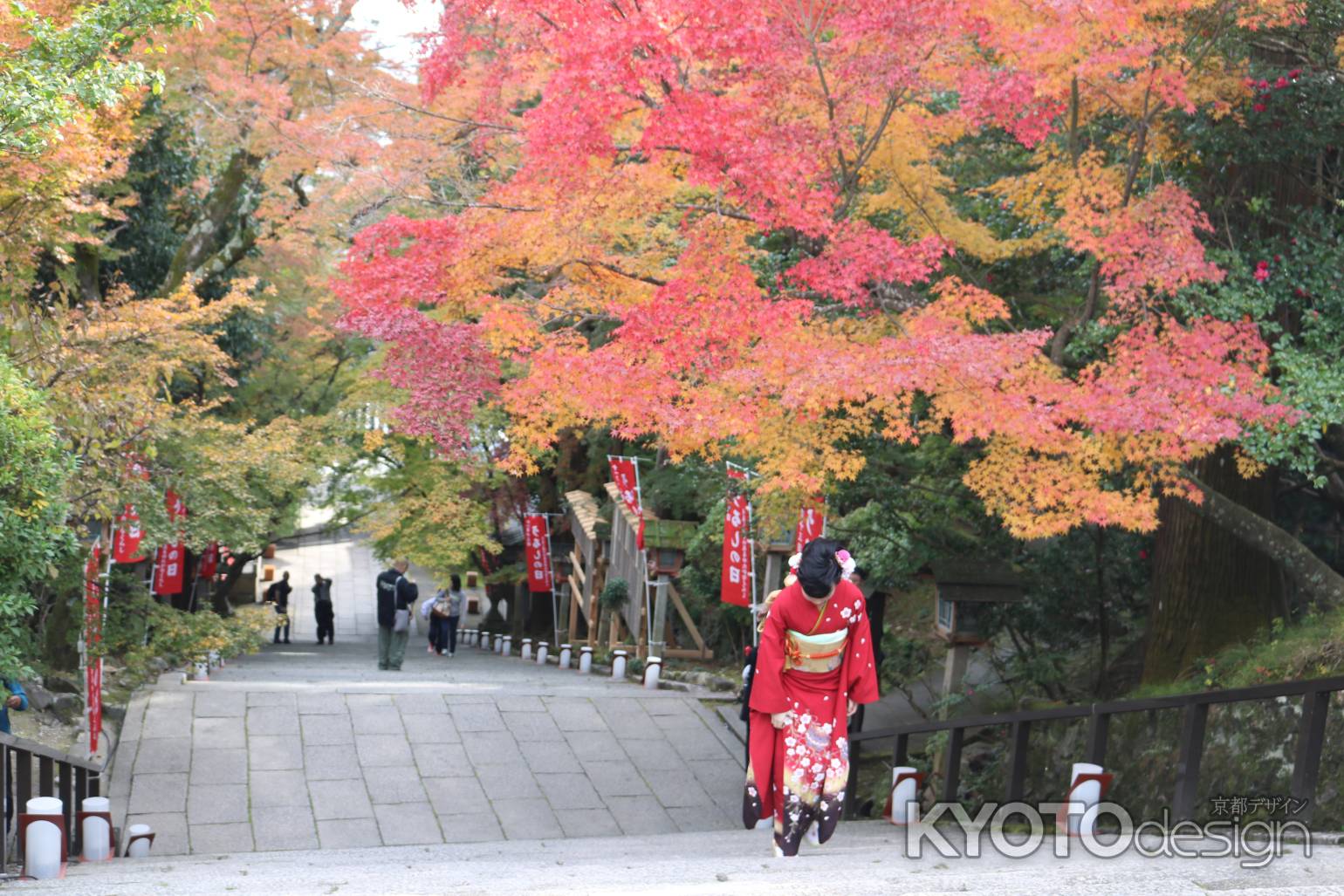 虚空蔵法輪寺の紅葉