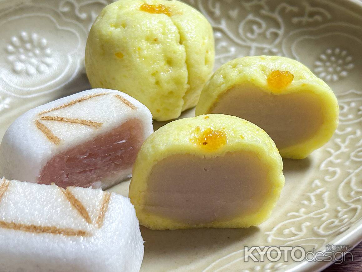 中村軒の冬のお菓子　「枡薯蕷」と「水尾」