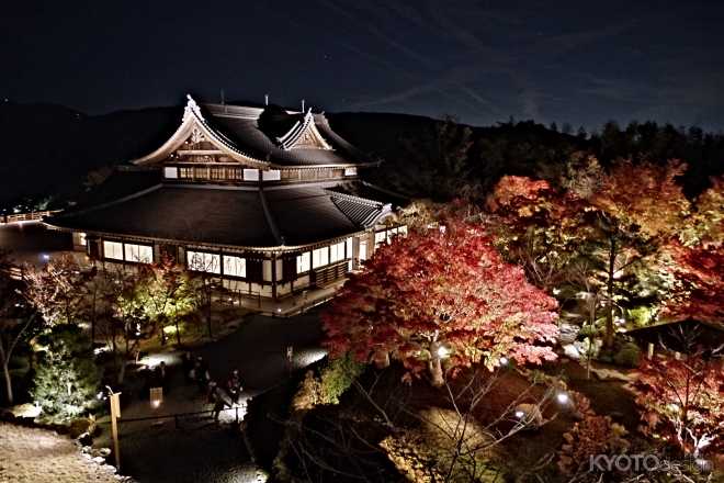 将軍塚青龍殿 秋の夜間拝観