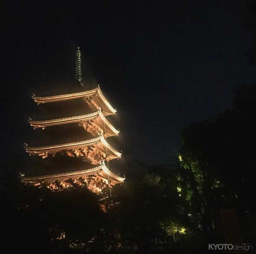 「仁和寺の風景を未来に残すプロジェクト」もみじライトアップ