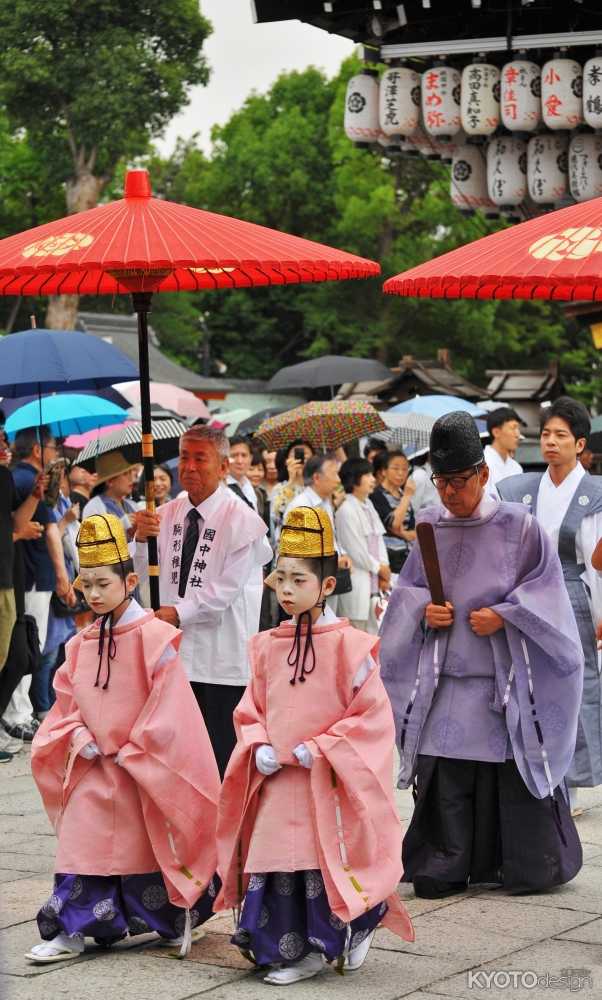 祇園祭 久世駒形稚児社参