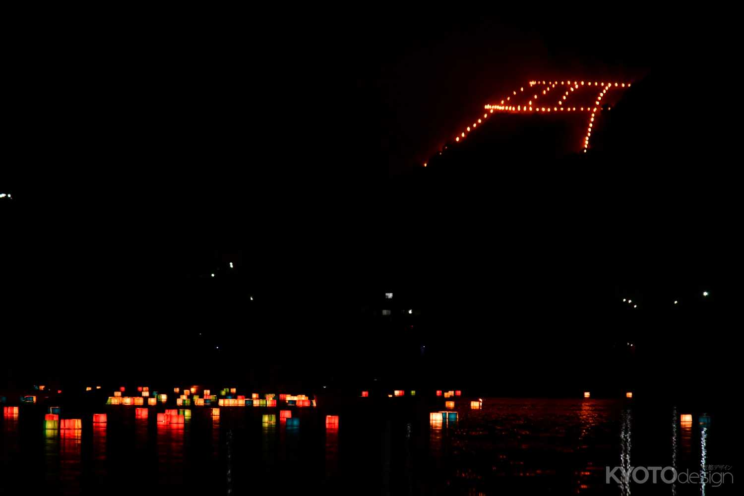 広沢の池 灯籠流し