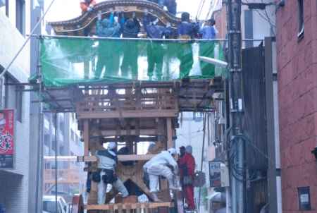 祇園祭2016前祭・鉾建て、山建て