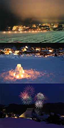 美山かやぶきの里「雪灯廊」