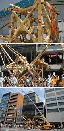 祇園祭2019前祭 鉾建て 山建て