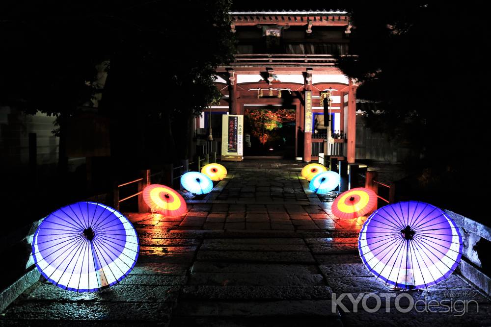 本法寺の紅葉ライトアップ