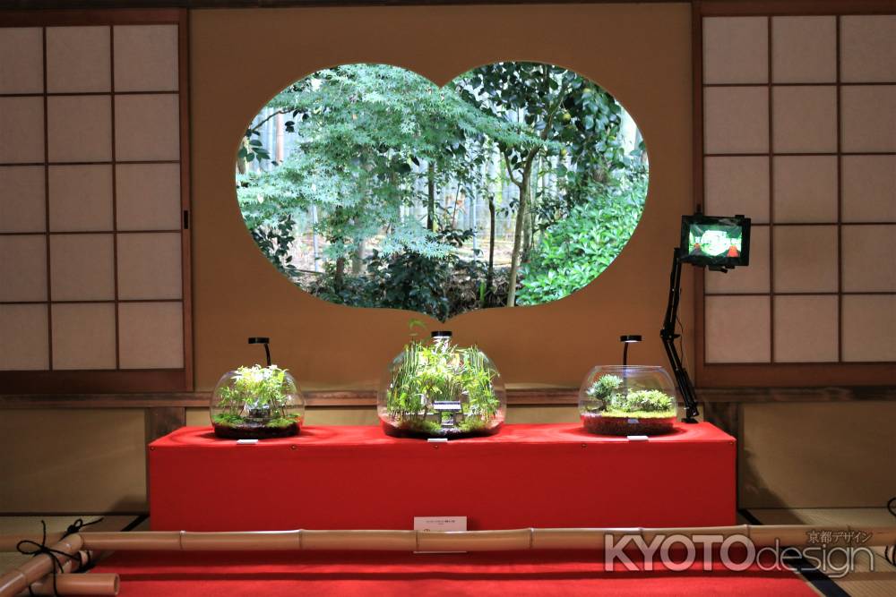 地蔵院の猪目窓