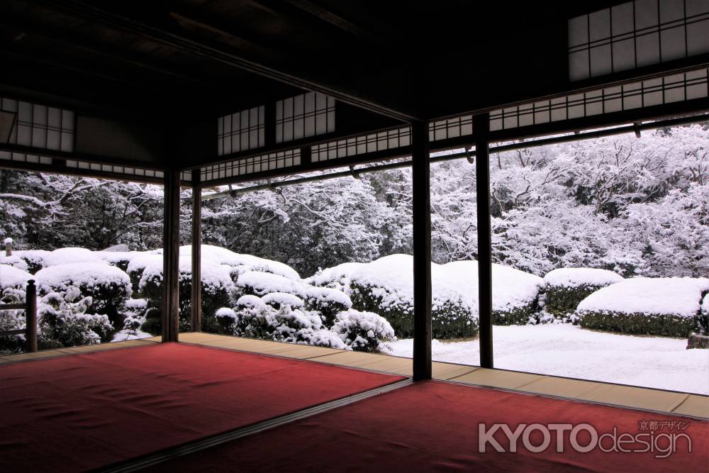 詩仙堂の雪2020