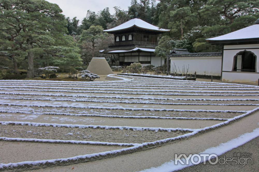 雪の銀閣寺2020