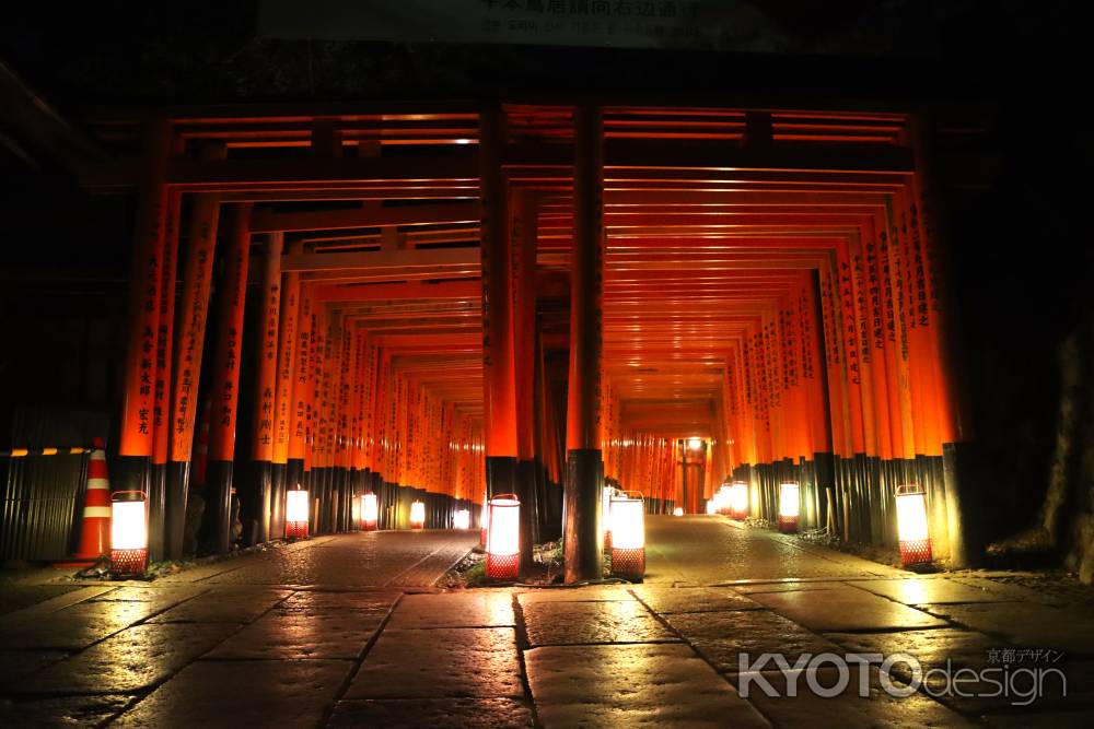 伏見稲荷大社千本鳥居ライトアップ2023