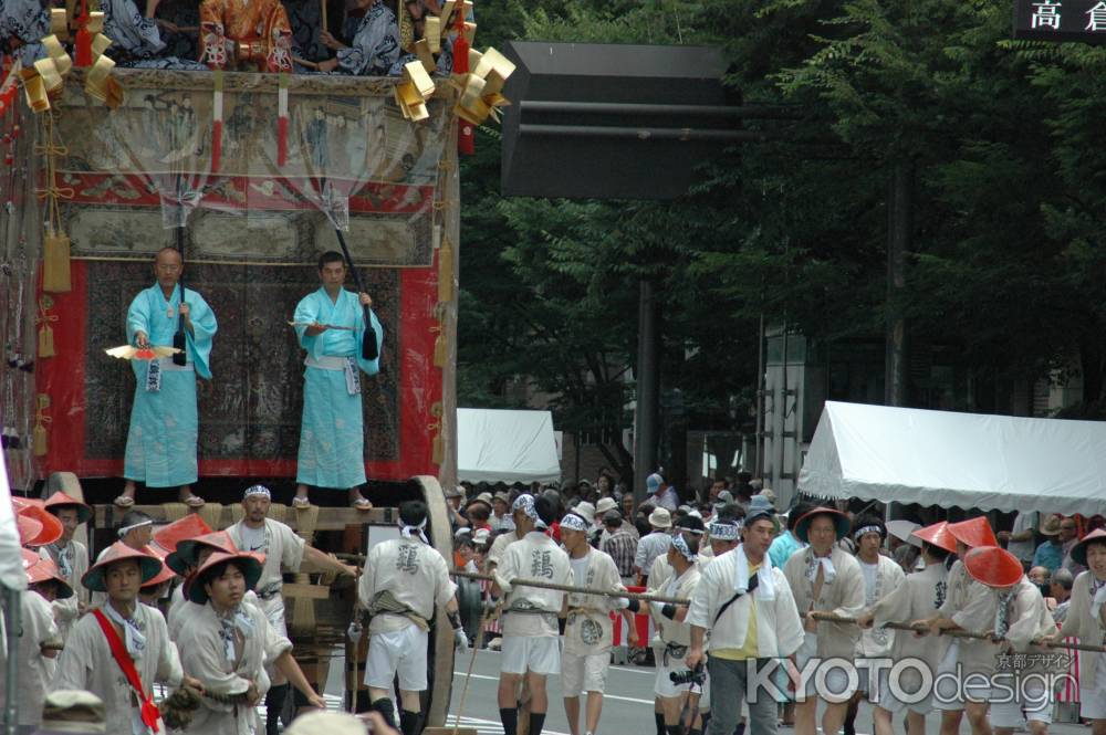鶏鉾の綱方と音頭取