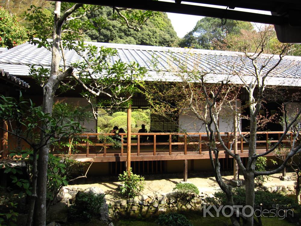 安楽寺の中庭と書院