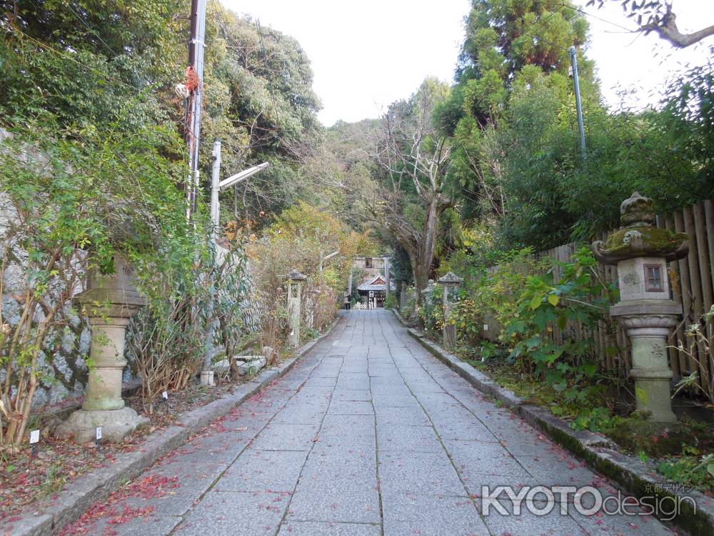 大豊神社への道