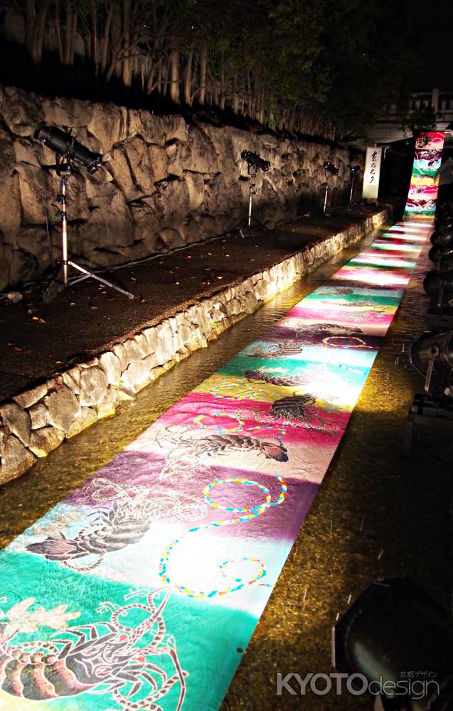 京の七夕　堀川会場　光の友禅流し