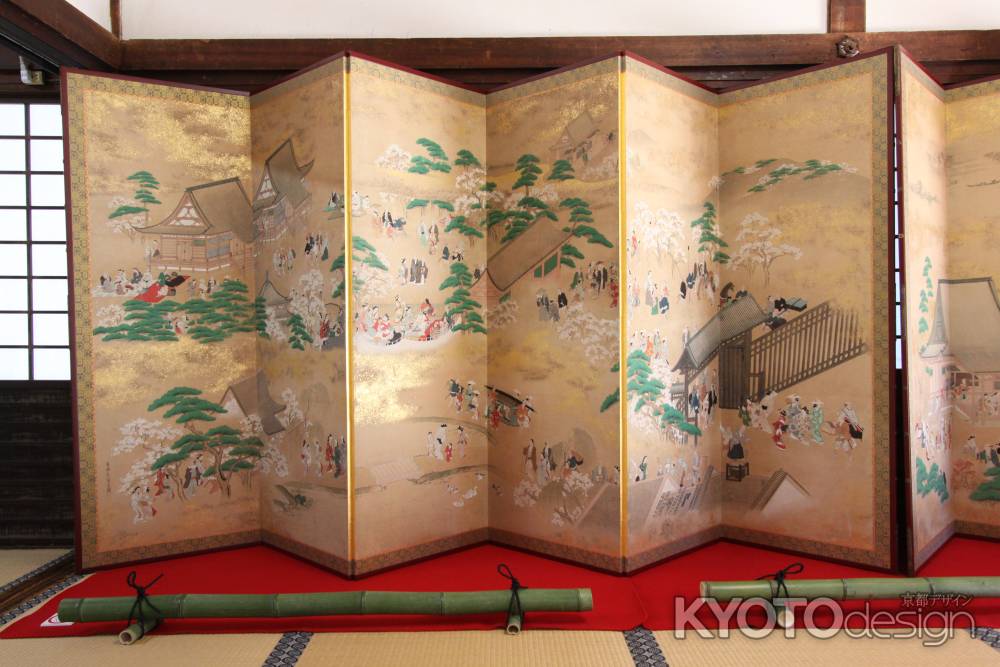 江戸風俗図屏風