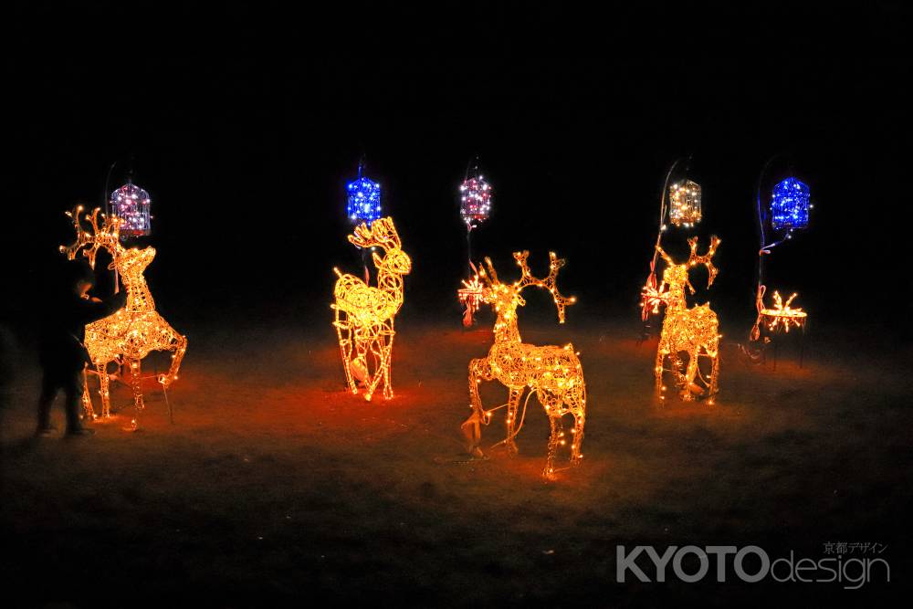 イルミネーション　トナカイ