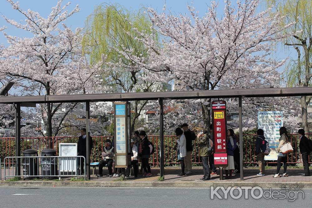 出町柳バス停