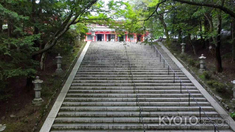 比叡山延暦寺　阿弥陀堂への石段