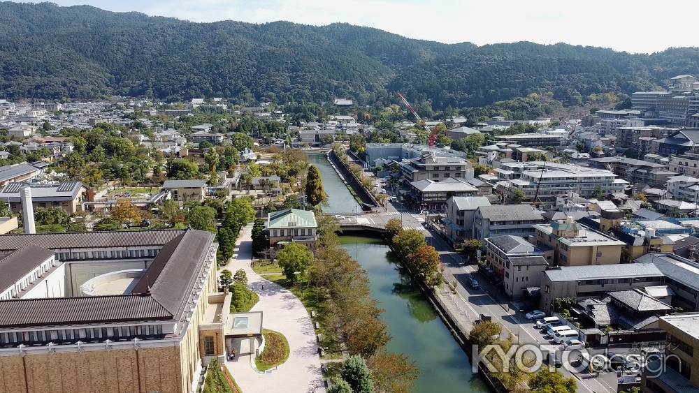 岡崎公園を流れる琵琶湖疏水