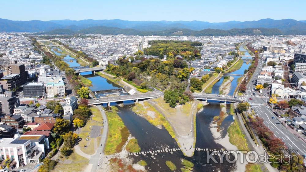 加茂川と高野川の合流