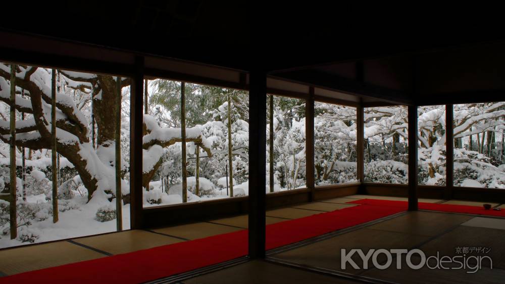 宝泉院雪の庭園