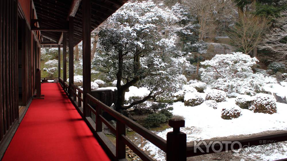 雪の庭園　曼殊院