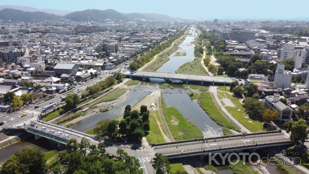 高野川・加茂川が鴨川に