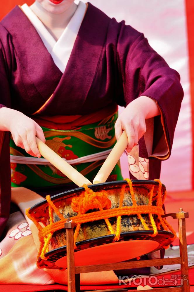 京都マラソン2018　太鼓