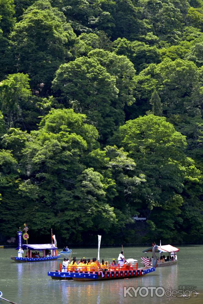 三船祭　御座船　龍頭船　御伴船