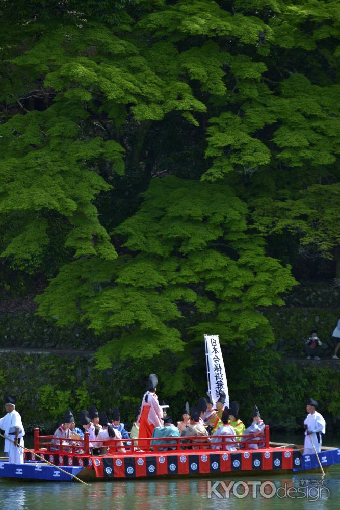 車折神社　三船祭　鷁首船