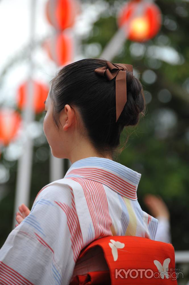 上七軒　七夕盆踊り　髪飾り