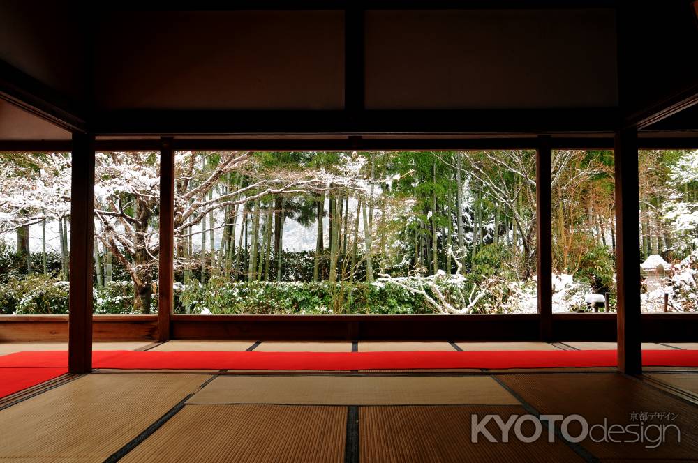 額縁の庭園　竹　雪