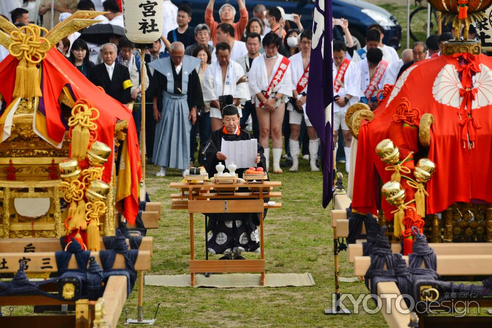 松尾大社　神幸祭　船渡御　神事