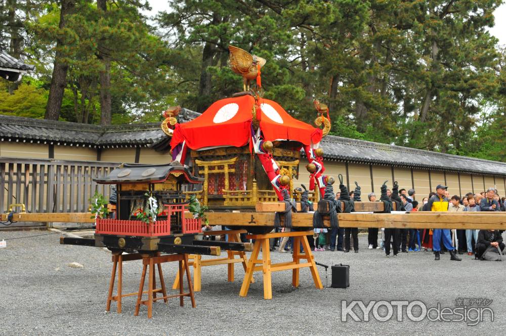 京都仙洞御所の前