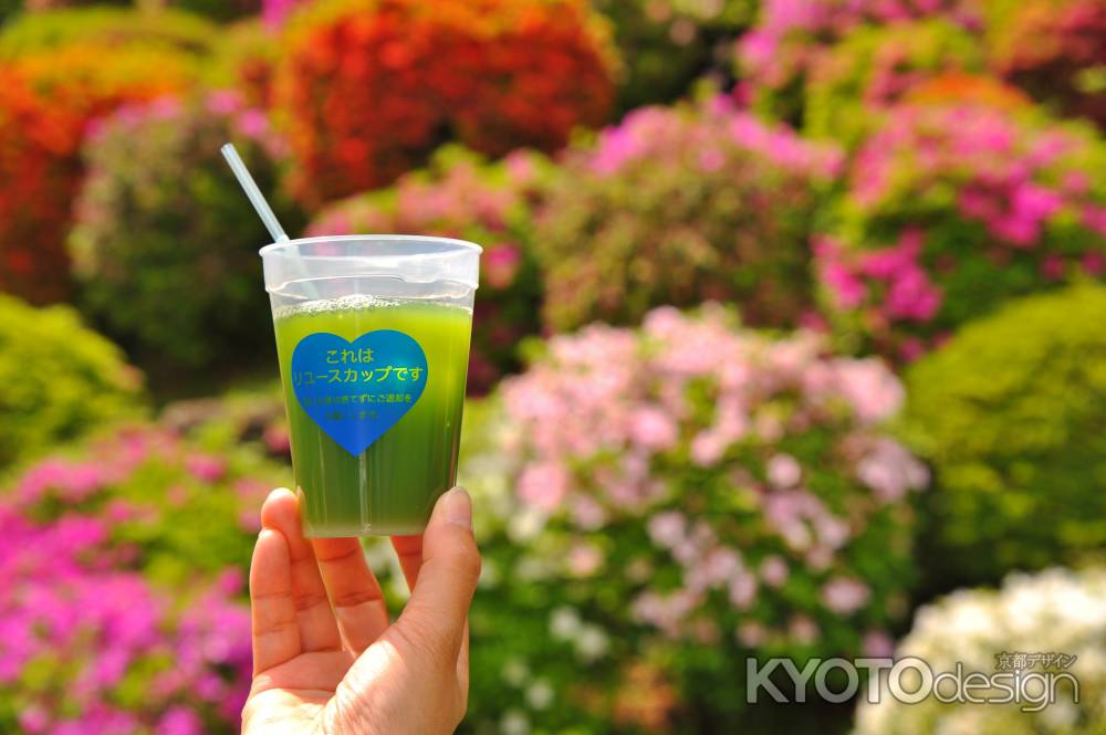 京の水　グリーンティー金粉入り