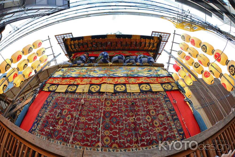 祇園祭　宵々山　フィッシュアイ