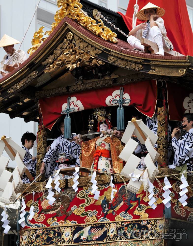 長刀鉾　しめ縄切