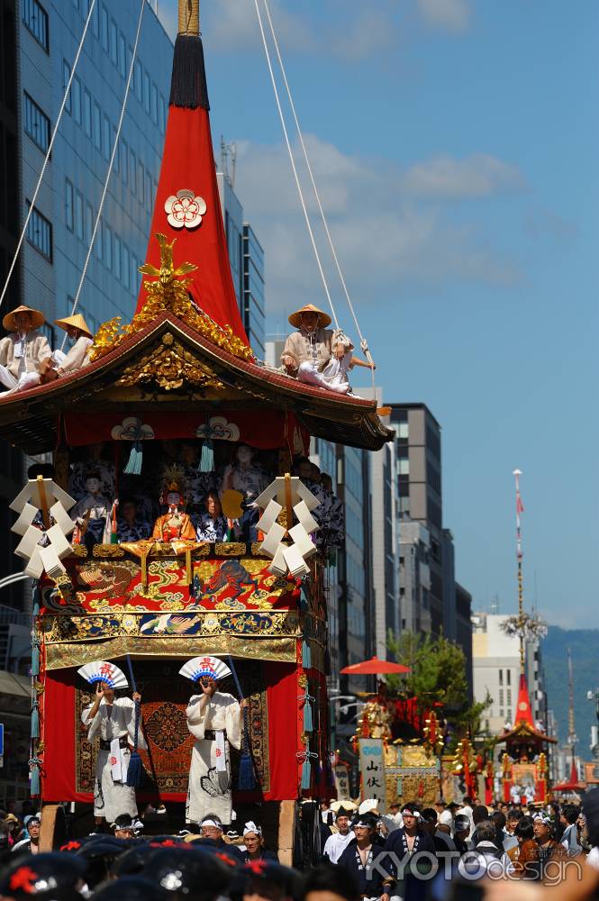山鉾巡行　猛暑