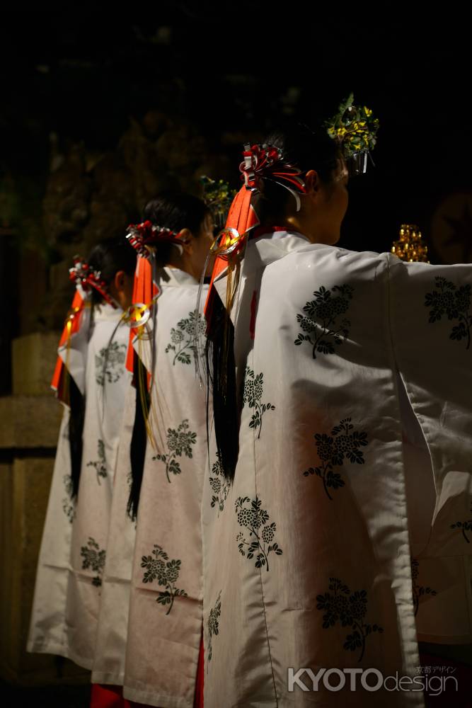 天門祭　神楽雨の中　　
