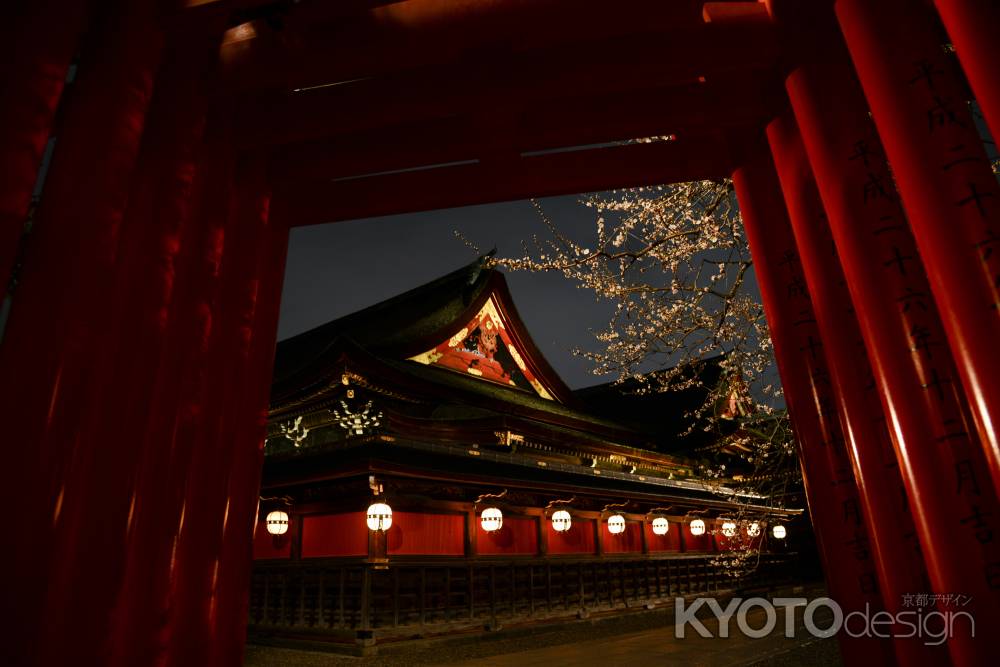 鳥居から一輪ほどの暖かさ
