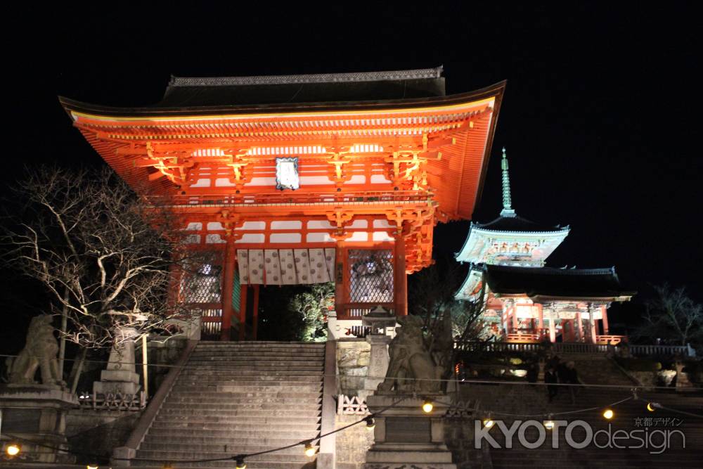 清水寺　ライトアップ