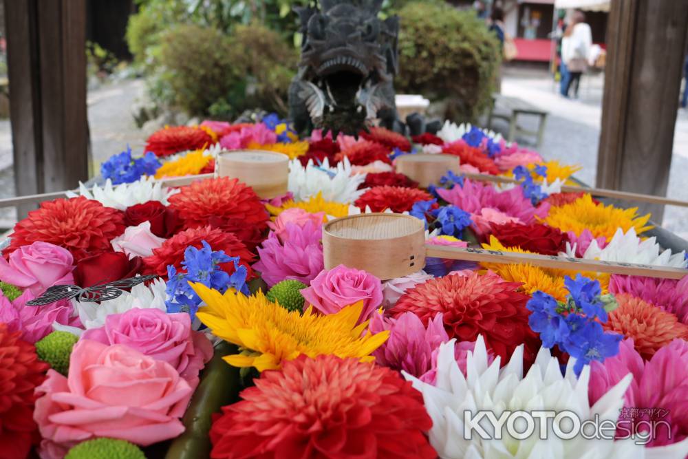 柳谷観音寺　花手水4