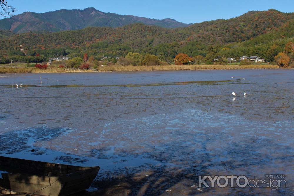 広沢の池と愛宕山