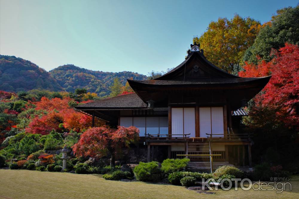 大河内山荘の紅葉
