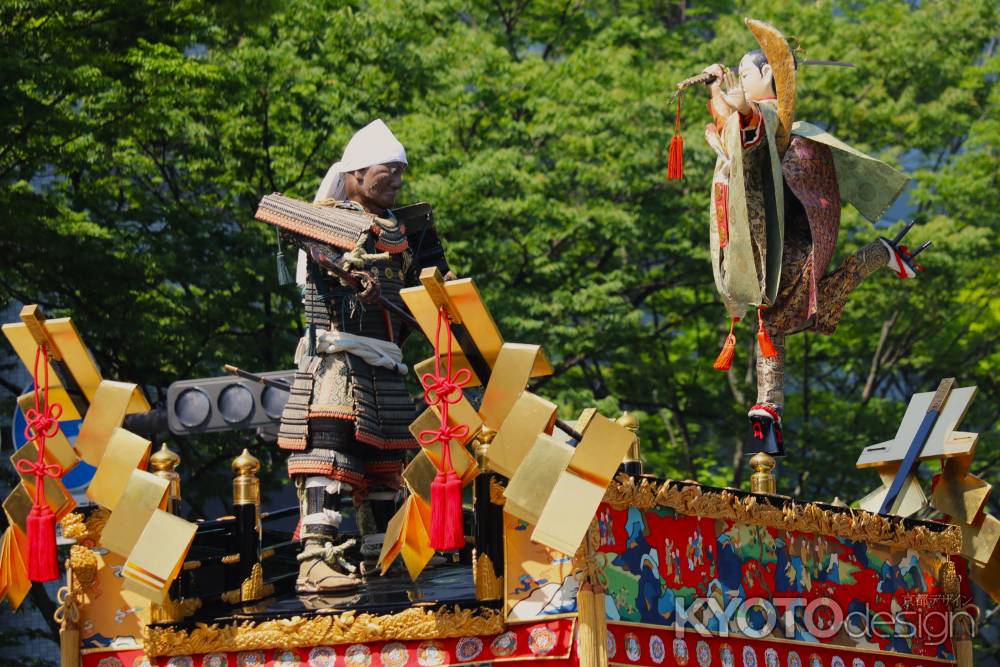 後祭の先頭を行く橋弁慶山